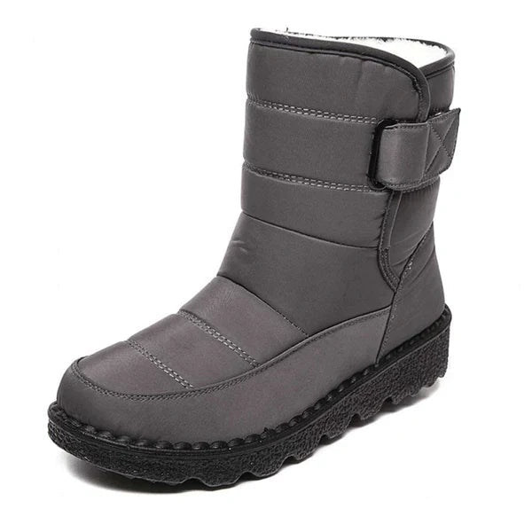 Nerea | Botas Impermeables Planas Mujer Forro Cálido Velcro