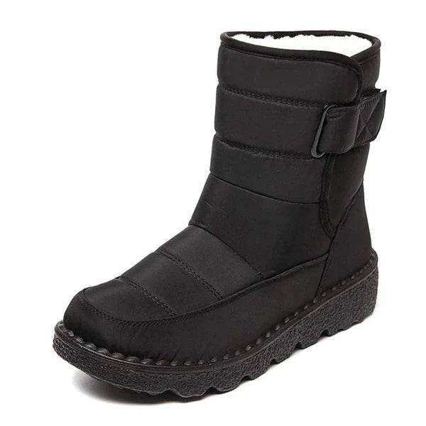 Nerea | Botas Impermeables Planas Mujer Forro Cálido Velcro