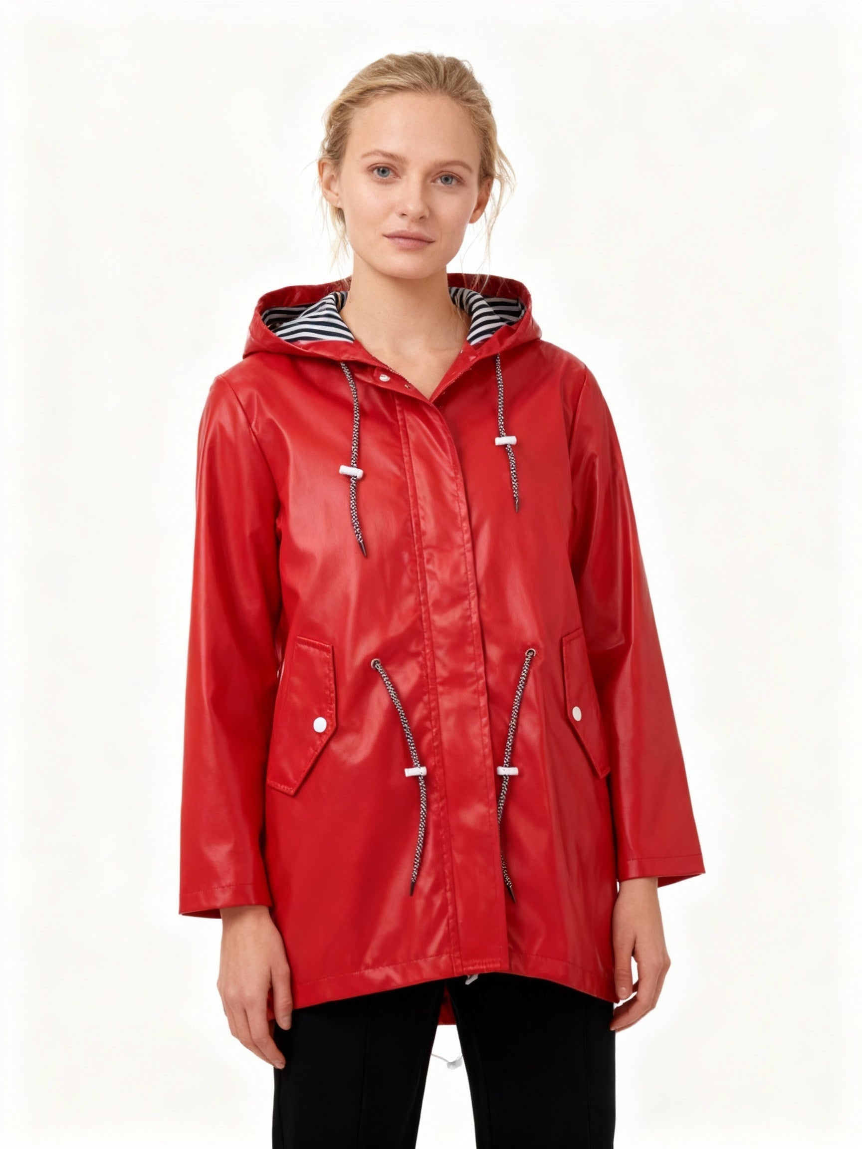 Nerea | Chubasquero Impermeable Mujer con Capucha Ajustable