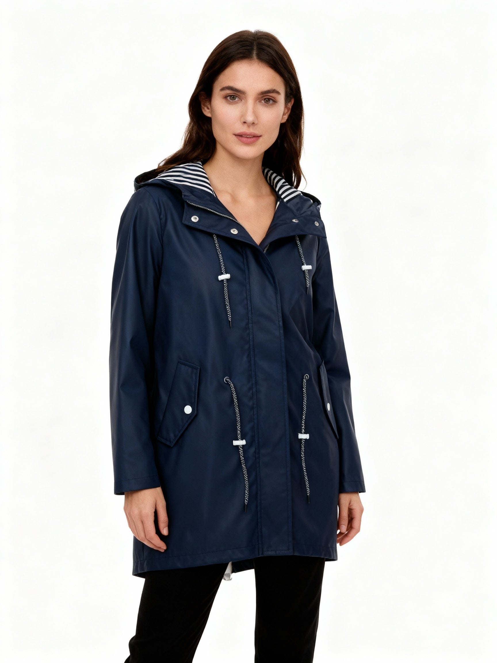 Nerea | Chubasquero Impermeable Mujer con Capucha Ajustable