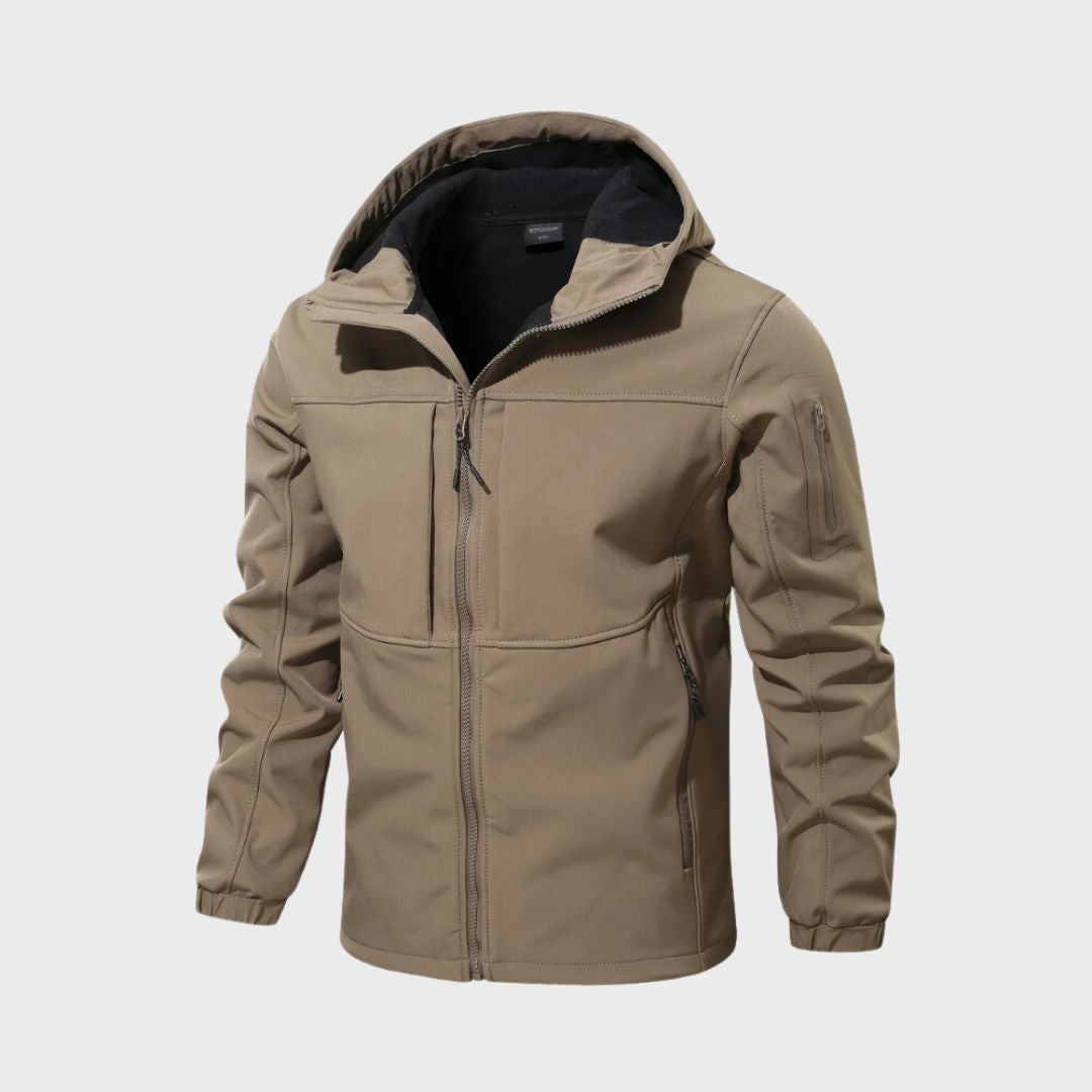 Nicolás | Anorak Softshell Hombre con Capucha Bolsillos Cremallera