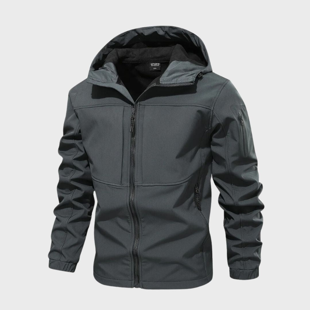 Nicolás | Anorak Softshell Hombre con Capucha Bolsillos Cremallera