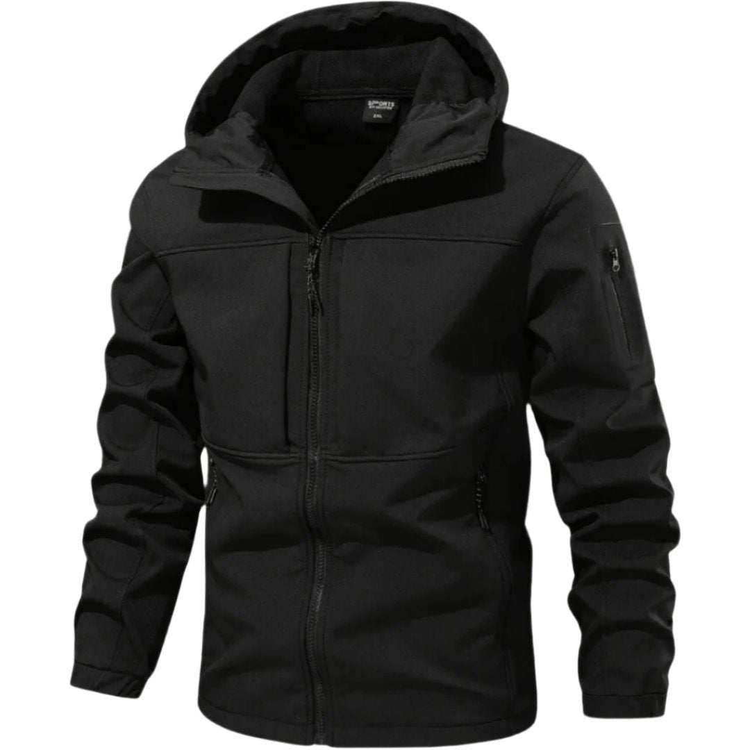 Nicolás | Anorak Softshell Hombre con Capucha Bolsillos Cremallera