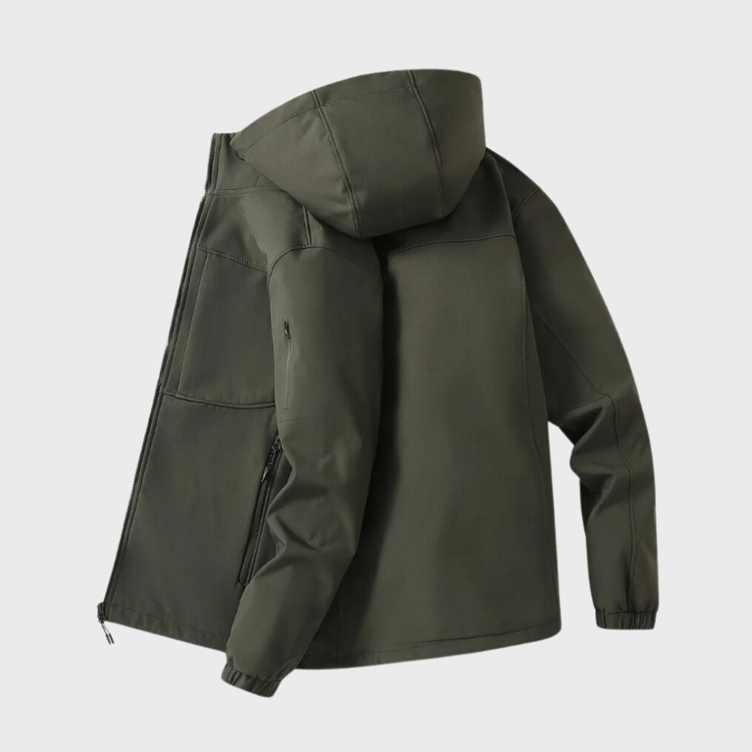 Nicolás | Anorak Softshell Hombre con Capucha Bolsillos Cremallera