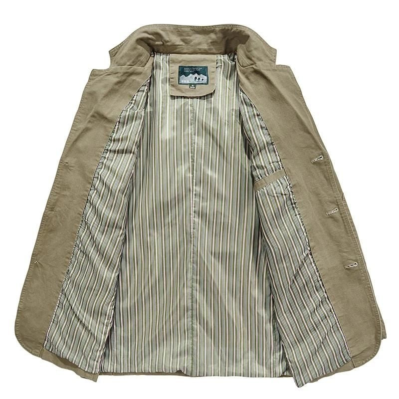 Nicolás | Blazer Hombre de Algodón Cuello Solapa Tres Botones