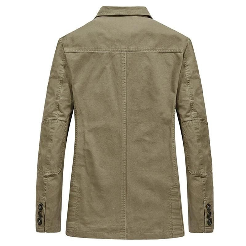 Nicolás | Blazer Hombre de Algodón Cuello Solapa Tres Botones