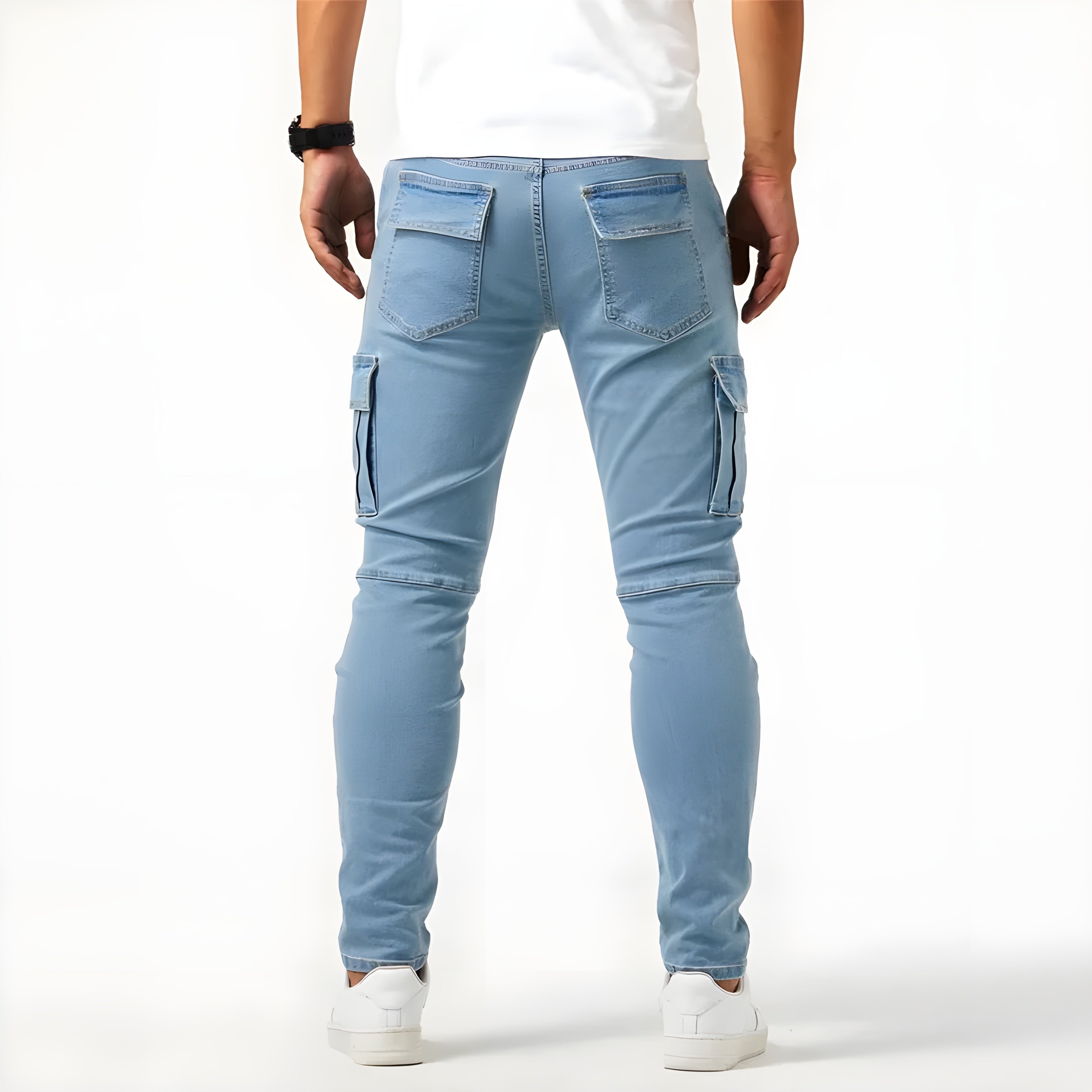 Nicolás | Pantalón Cargo Slim Fit Hombre Múltiples Bolsillos