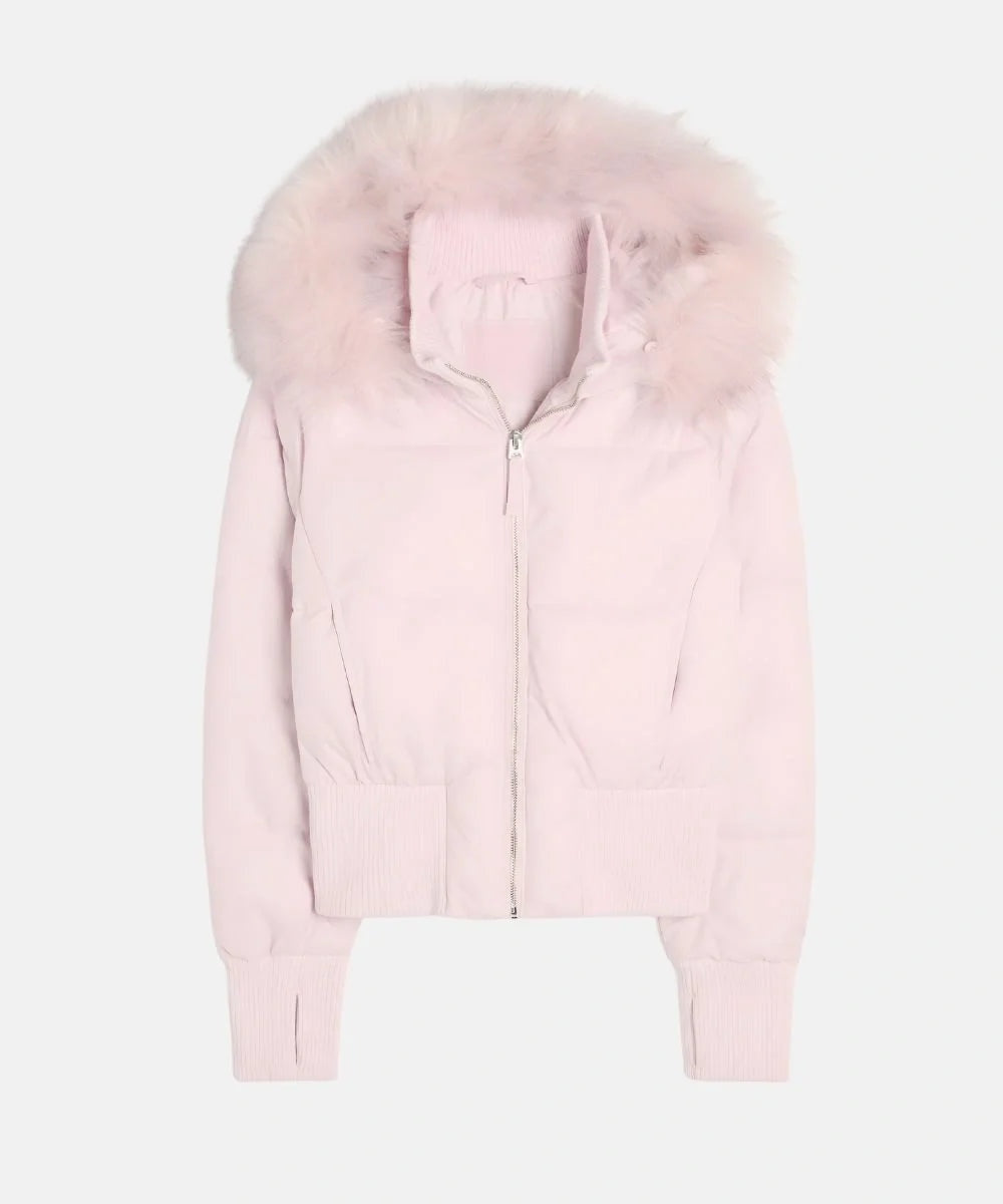 Nuria | Chaqueta de Plumas Mujer con Capucha Piel Sintética