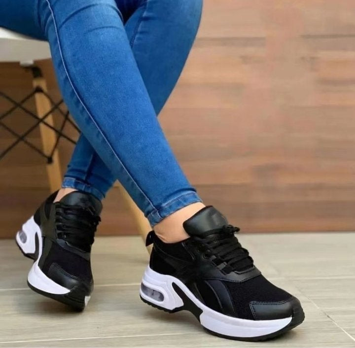 Nuria | Zapatillas Deportivas Mujer Suela Amortiguada Cordones
