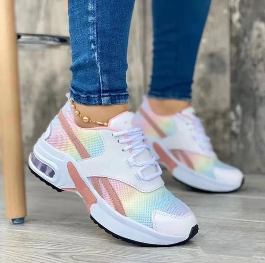 Nuria | Zapatillas Deportivas Mujer Suela Amortiguada Cordones