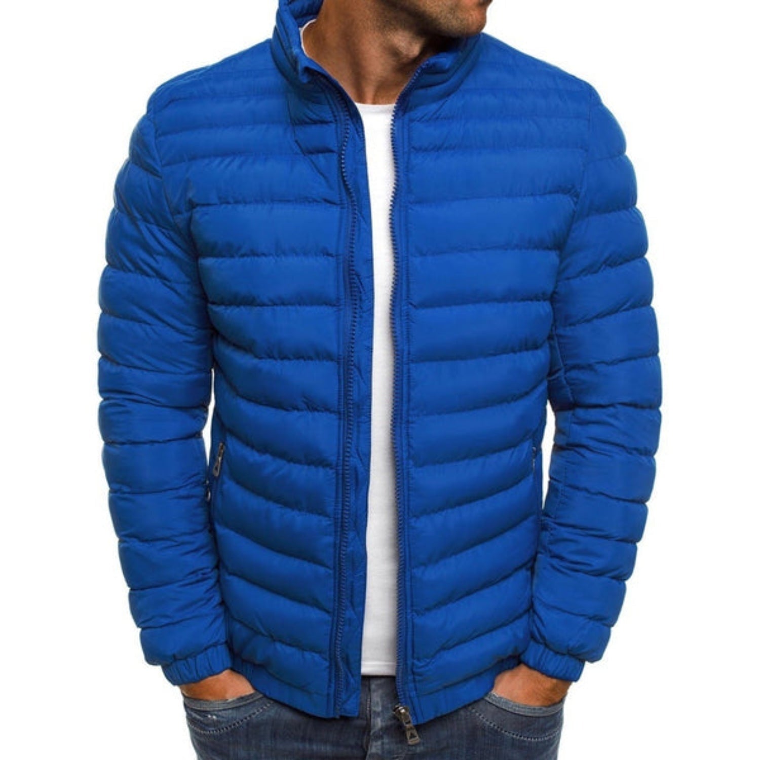 Oriol | Chaqueta Acolchada Ligera Hombre Cuello Alto Cremallera