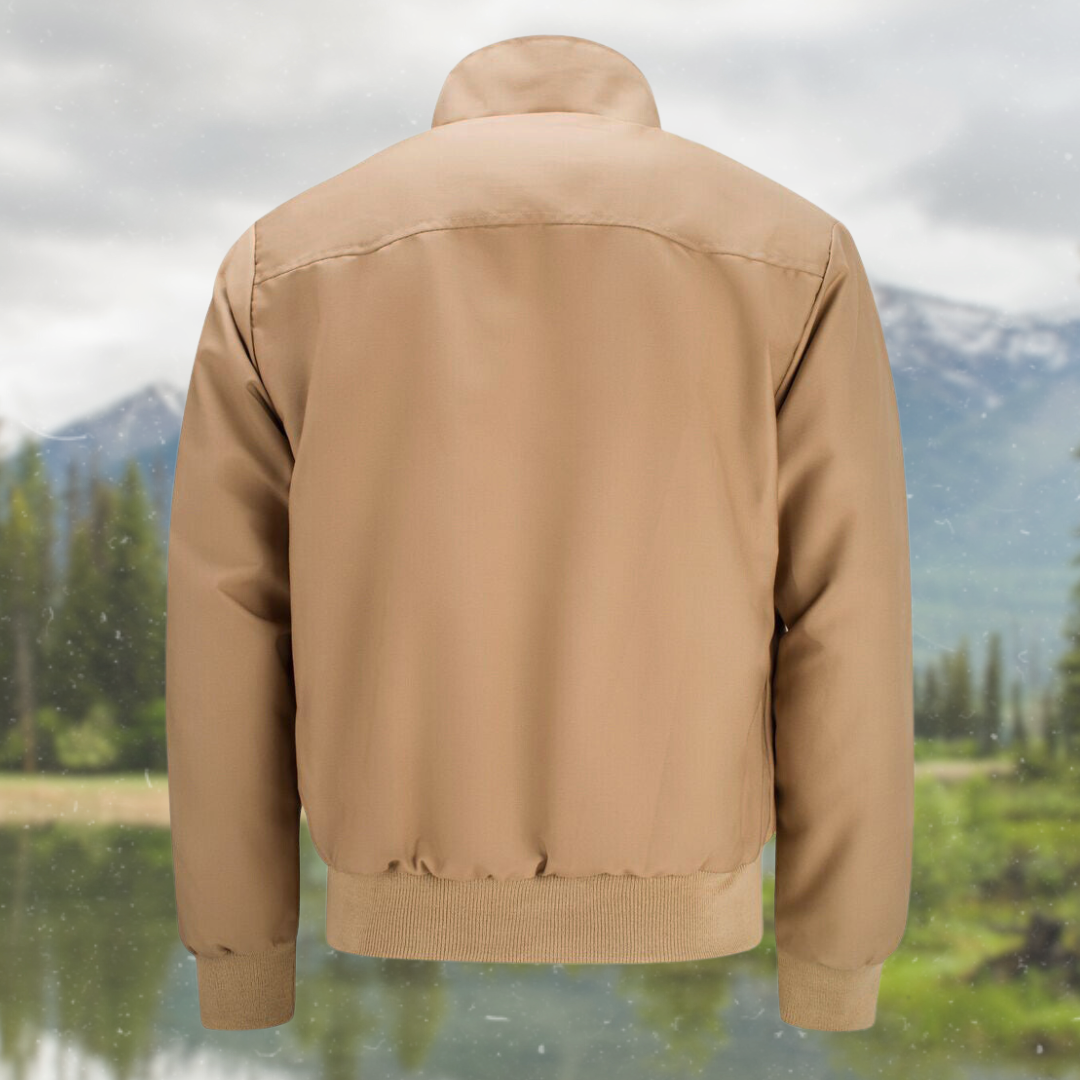 Oriol | Chaqueta Harrington Hombre Forro Tartán Cremallera