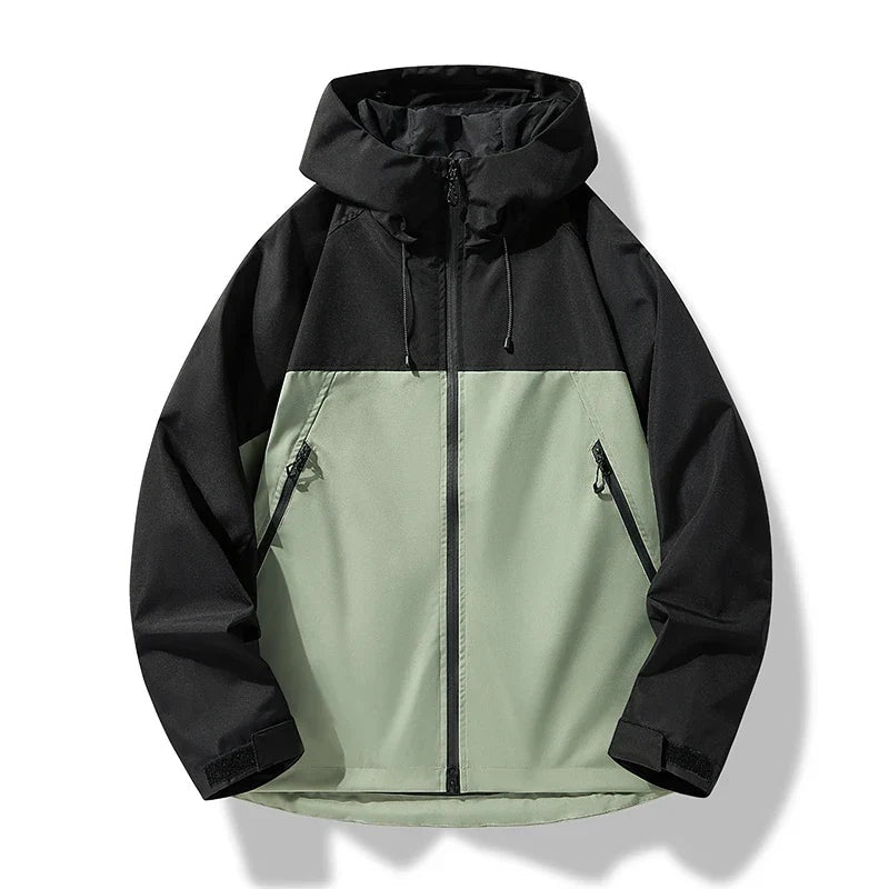 Oriol | Chaqueta Impermeable Cortavientos Hombre con Capucha