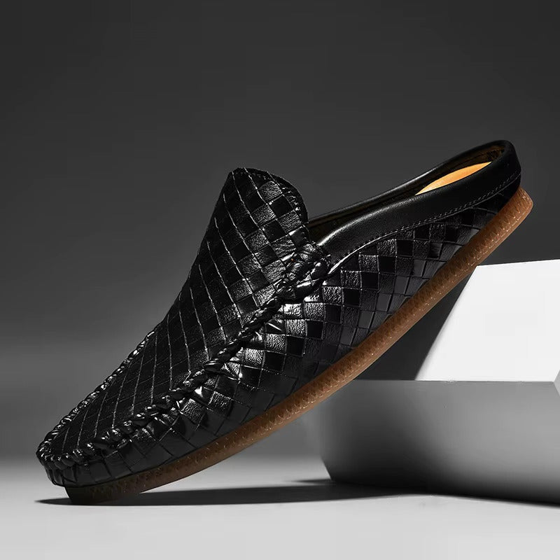 Oriol | Mocasín de Cuero Trenzado Hombre Slip-On