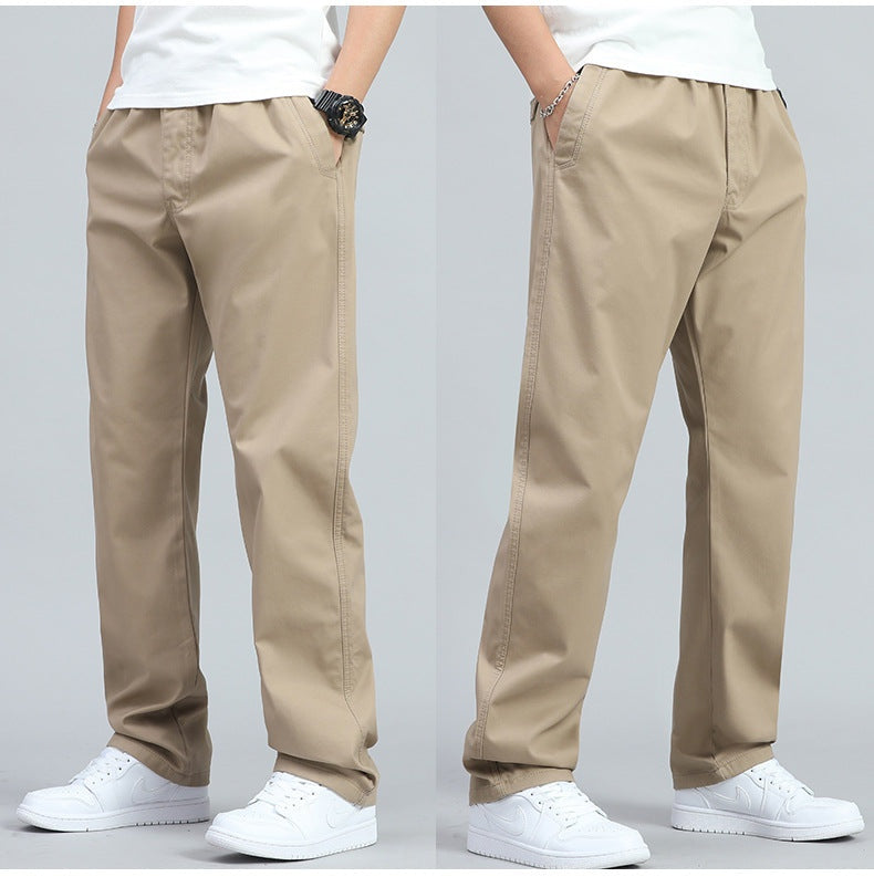 Oriol | Pantalón Ancho de Algodón Hombre Cintura Elástica