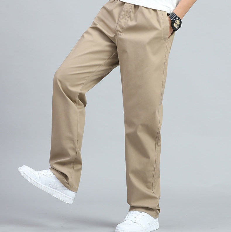 Oriol | Pantalón Ancho de Algodón Hombre Cintura Elástica
