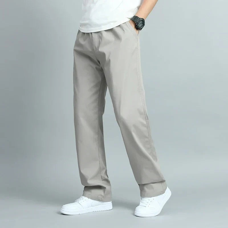 Oriol | Pantalón Ancho de Algodón Hombre Cintura Elástica