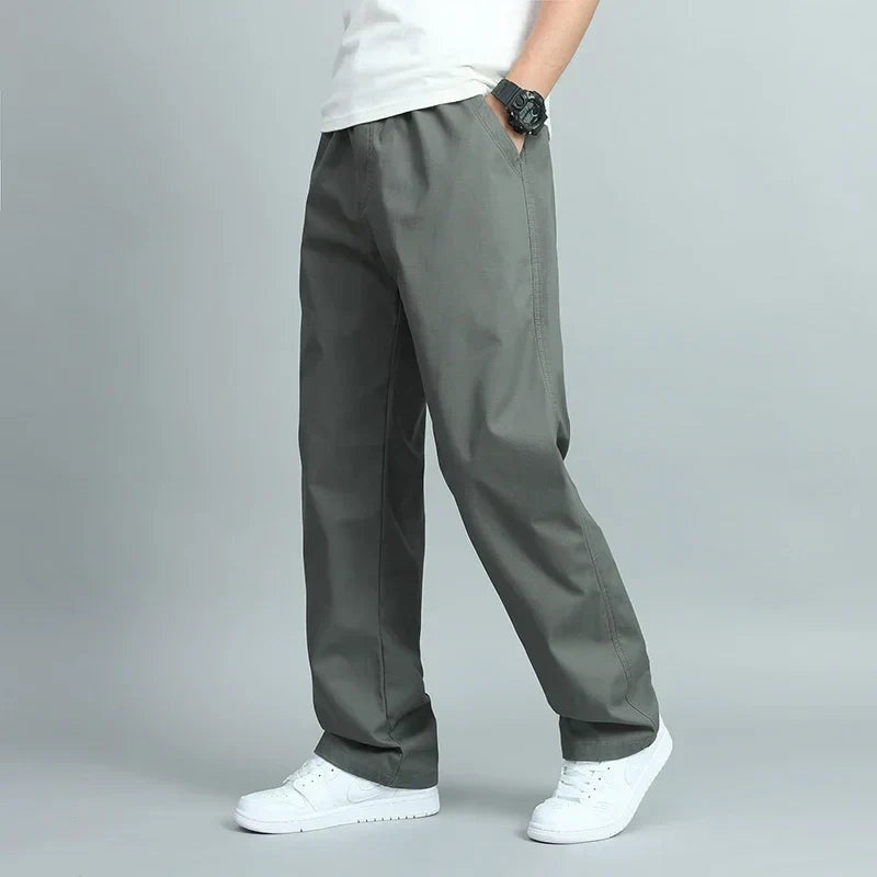 Oriol | Pantalón Ancho de Algodón Hombre Cintura Elástica