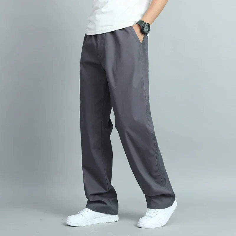 Oriol | Pantalón Ancho de Algodón Hombre Cintura Elástica