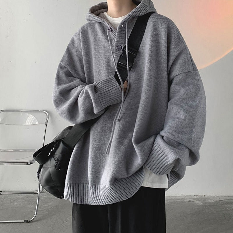 Oriol | Sudadera de Punto Oversize con Capucha Hombre