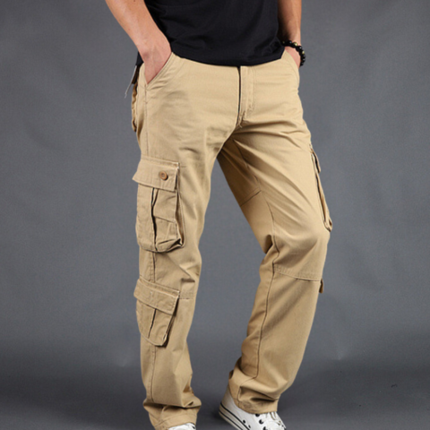 Pablo | Pantalón Cargo de Algodón Hombre Multibolsillos Corte Recto