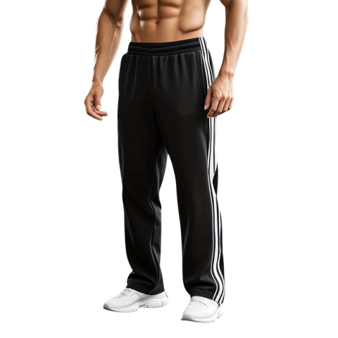 Pau | Pantalón Running Hombre Corte Recto Bandas Laterales