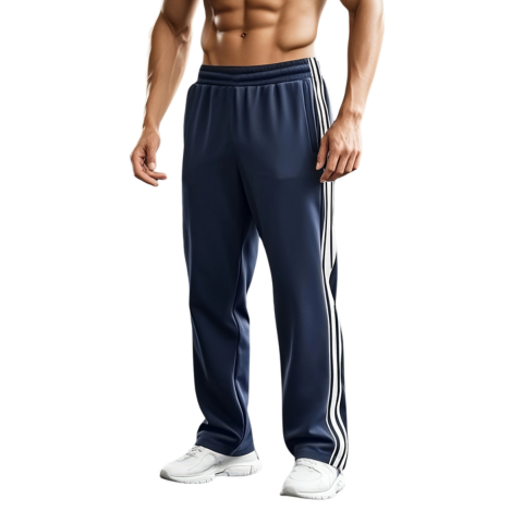 Pau | Pantalón Running Hombre Corte Recto Bandas Laterales