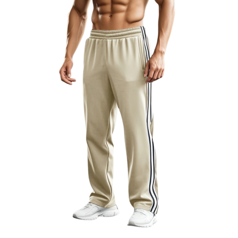 Pau | Pantalón Running Hombre Corte Recto Bandas Laterales