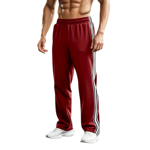 Pau | Pantalón Running Hombre Corte Recto Bandas Laterales