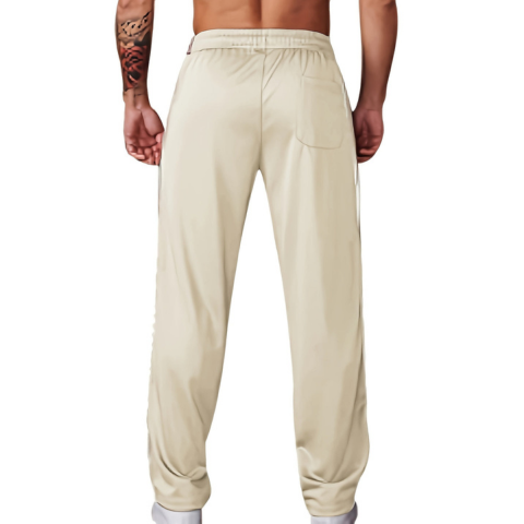 Pau | Pantalón Running Hombre Corte Recto Bandas Laterales