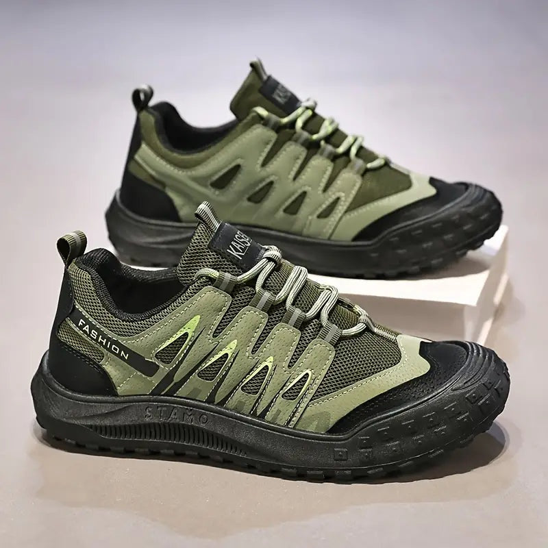 Pau | Zapatillas de Senderismo Hombre Suela Gruesa Cordones