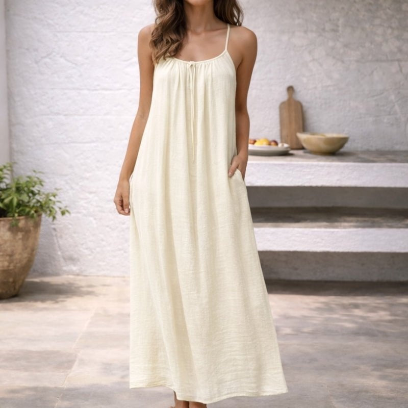 Pilar | Vestido de Novia Sencillo con Espalda Descubierta Mujer Tirantes