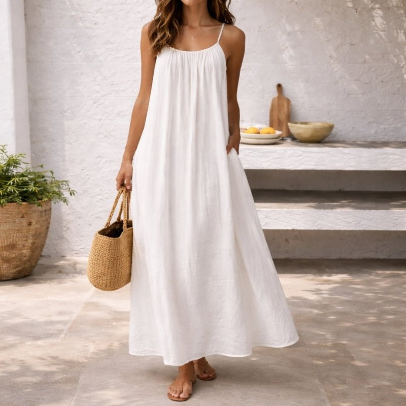 Pilar | Vestido de Novia Sencillo con Espalda Descubierta Mujer Tirantes