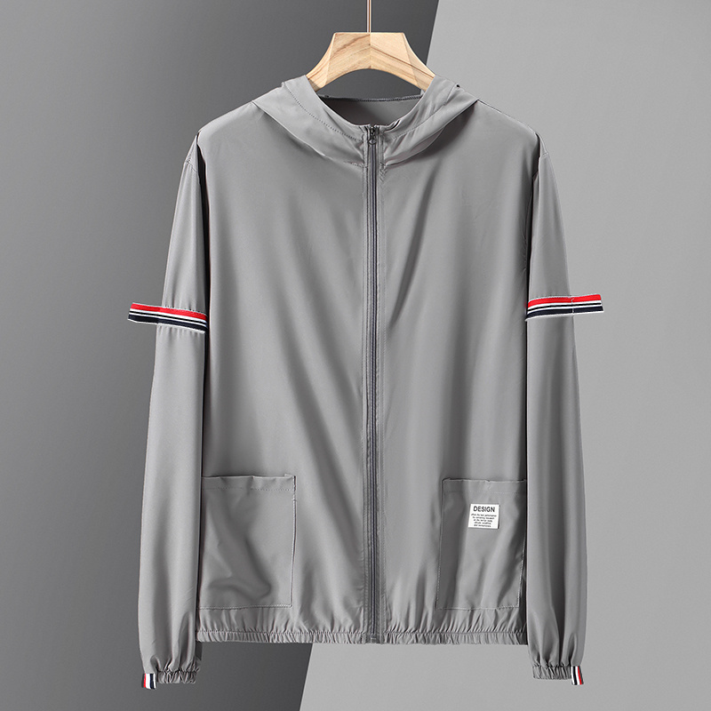 Pol | Varsity Jacket Hombre con Capucha Rayas Manga