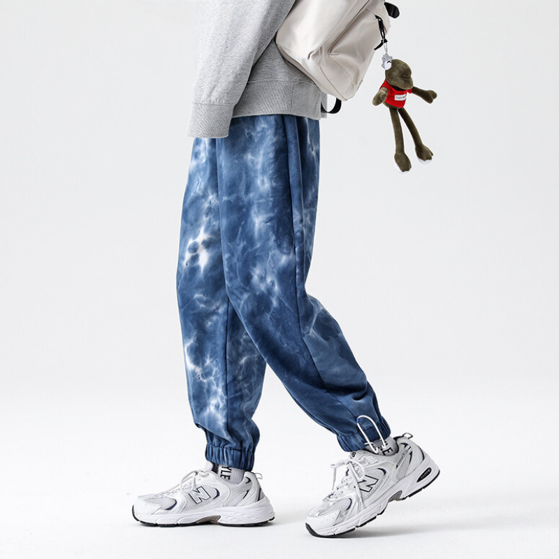Rafael | Jogger Hombre Acid Wash Algodón Puños Elásticos