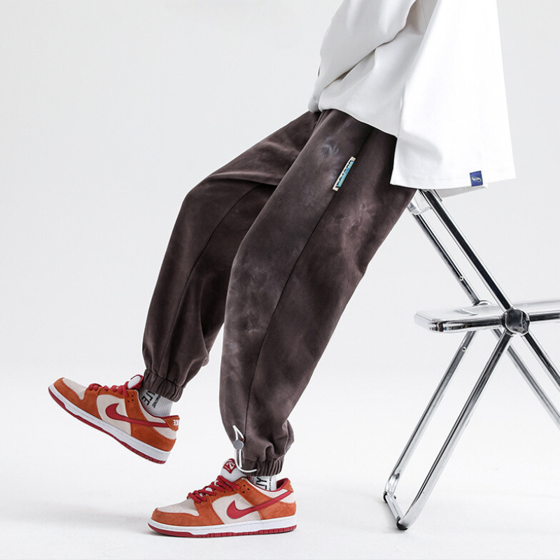 Rafael | Jogger Hombre Acid Wash Algodón Puños Elásticos
