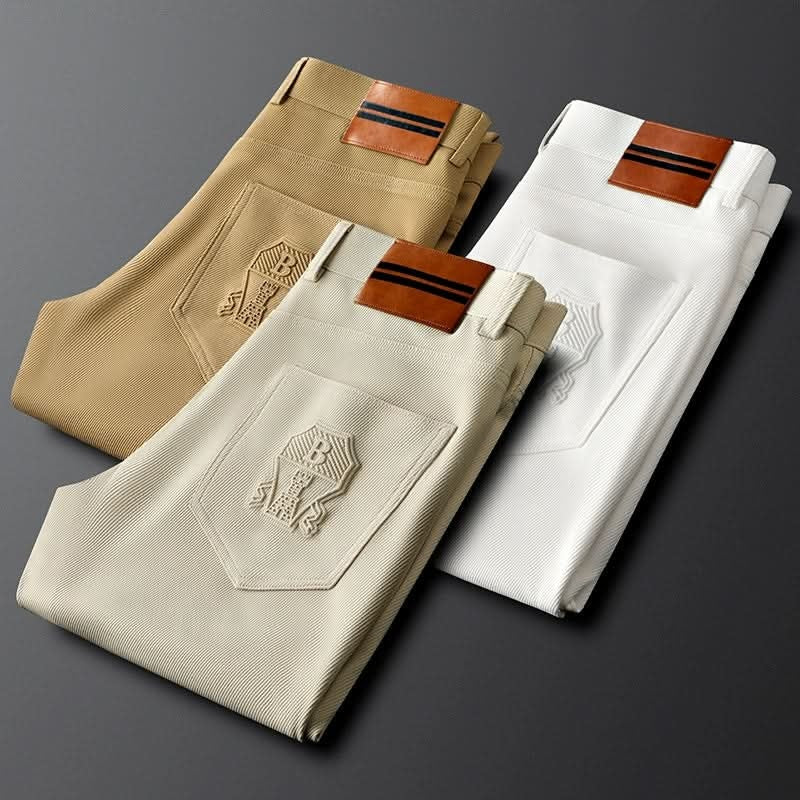 Rafael | Pantalón de Algodón Twill Hombre Corte Recto Vestir