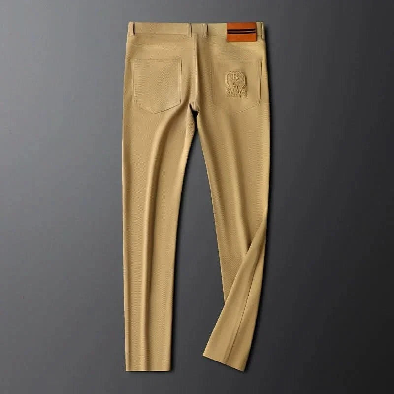 Rafael | Pantalón de Algodón Twill Hombre Corte Recto Vestir