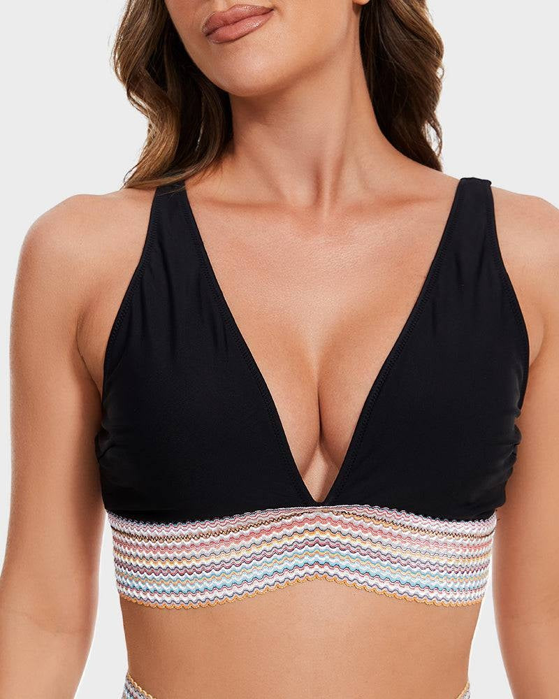 Raquel | Bikini de Cintura Alta Formador Mujer Escote V