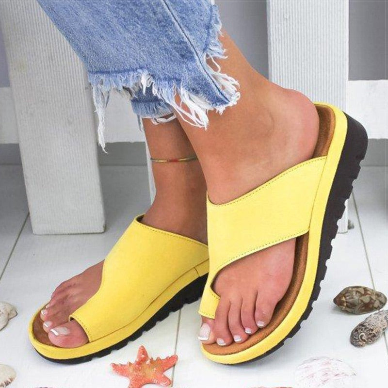 Raquel | Chanclas Ortopédicas Mujer Cuña Plataforma