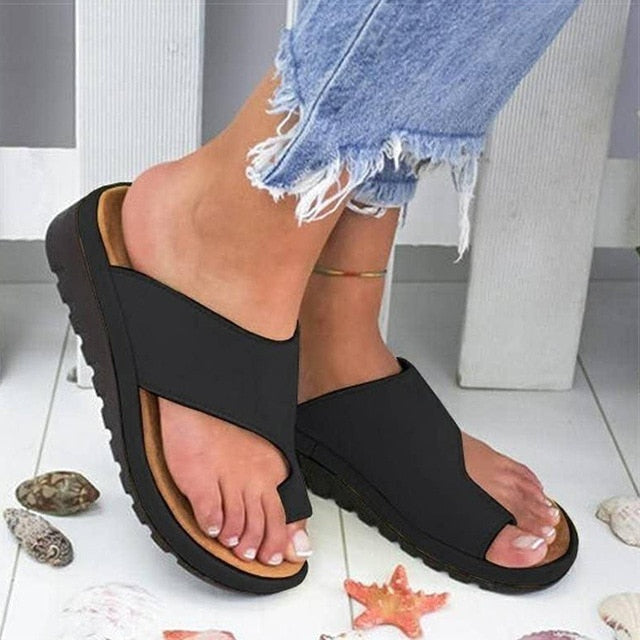 Raquel | Chanclas Ortopédicas Mujer Cuña Plataforma