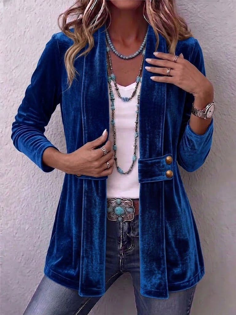 Raquel | Chaqueta Vaquera Estampado Animal Mujer Manga Larga Bolsillos