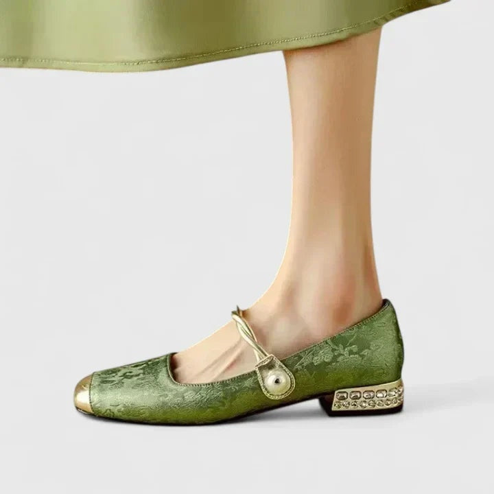 Rebeca | Mary Jane Shoes Mujer Punta Cuadrada Tacón Bajo