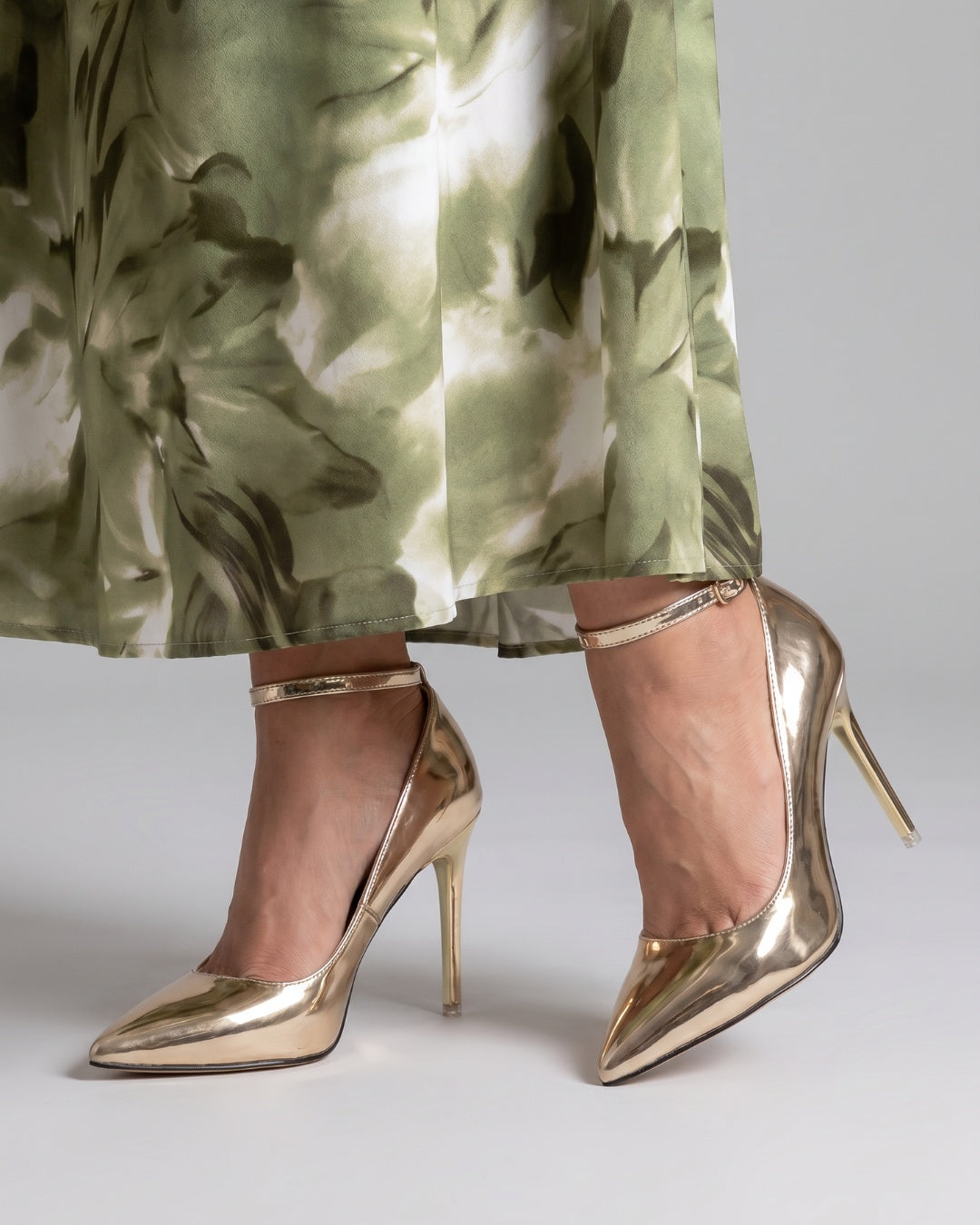 Rocío | Stilettos de Tacón Alto con Correa al Tobillo Mujer Punta Afilada