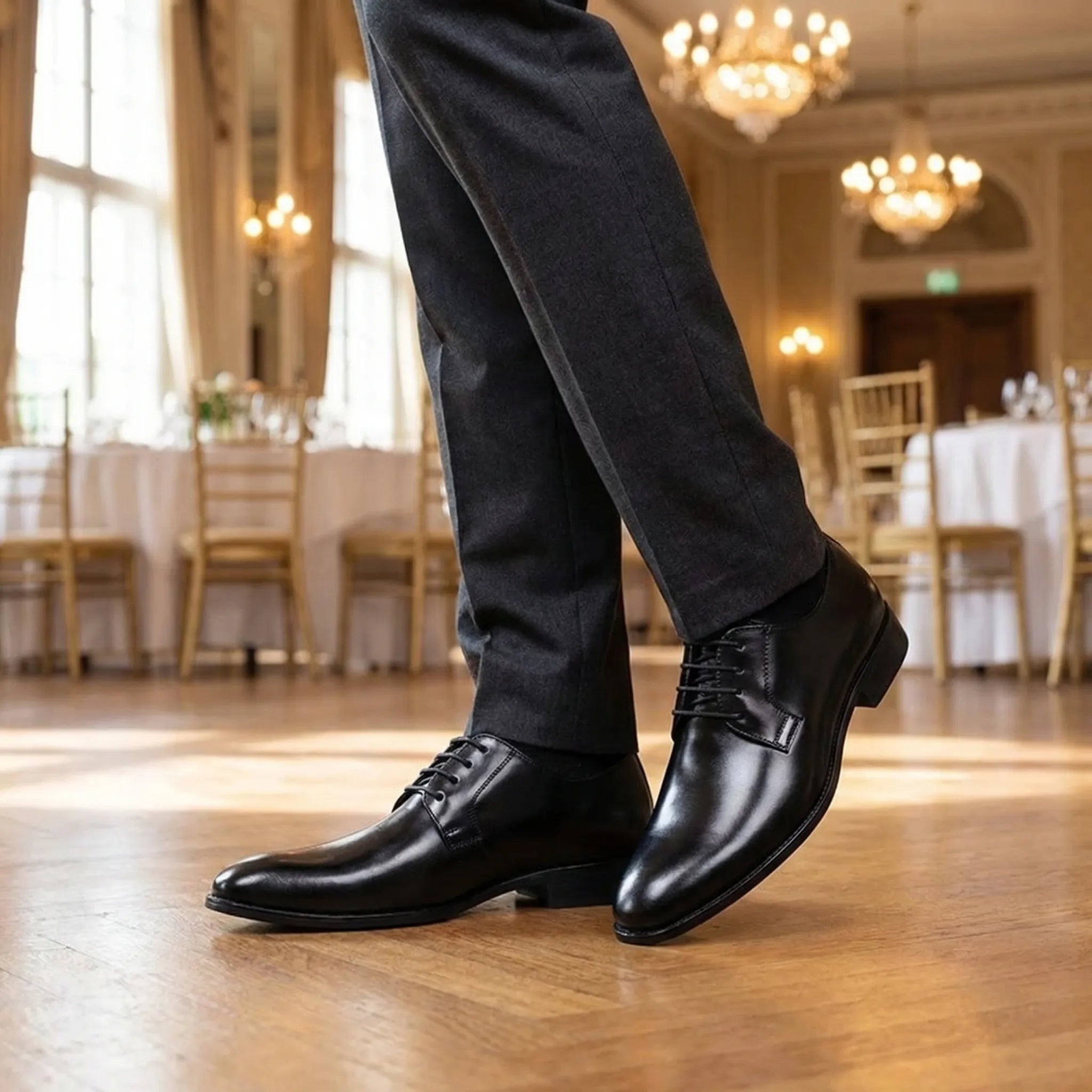Rodrigo | Blucher de Piel Hombre Cordones Punta Redonda