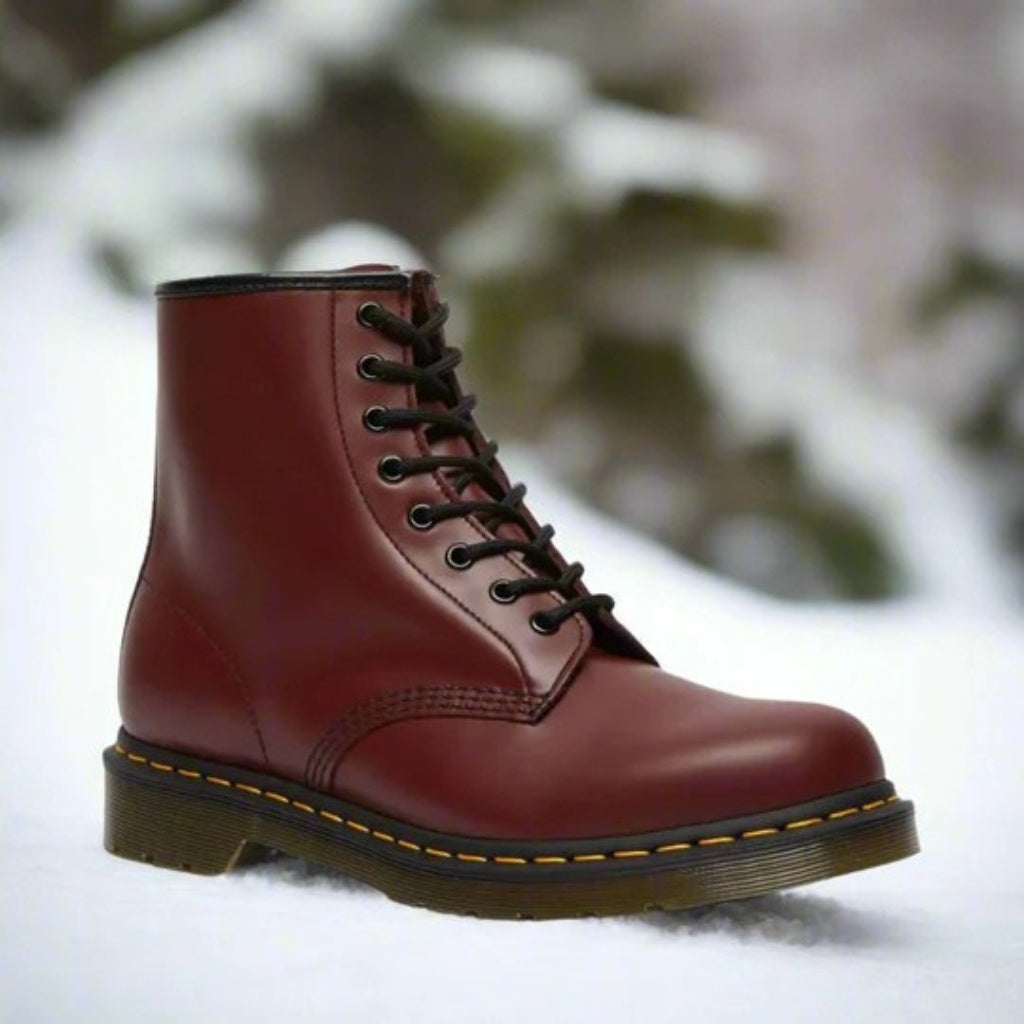 Rodrigo | Botas Militares de Piel con Cordones Hombre Suela Robusta