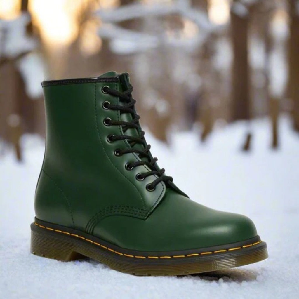 Rodrigo | Botas Militares de Piel con Cordones Hombre Suela Robusta