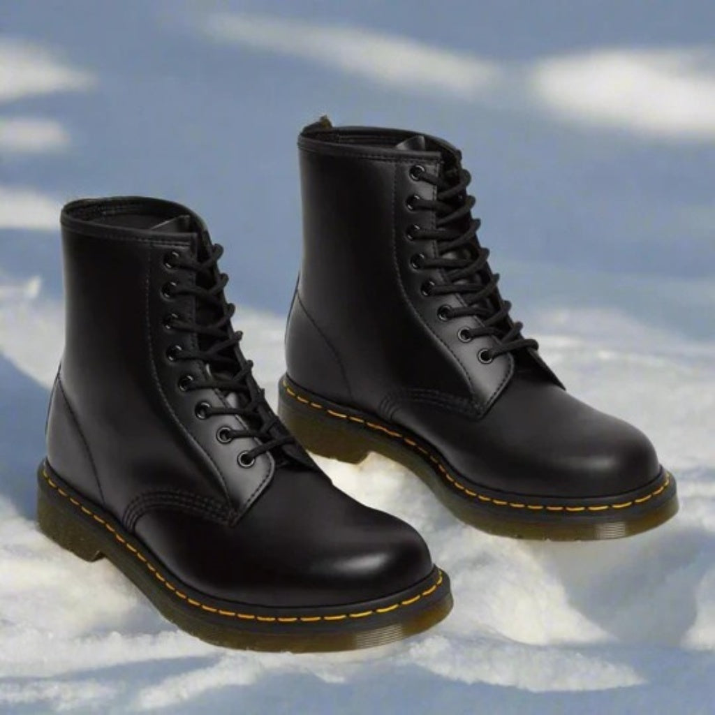 Rodrigo | Botas Militares de Piel con Cordones Hombre Suela Robusta
