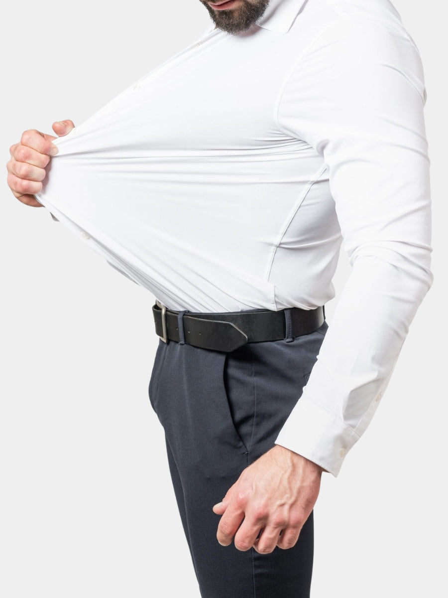 Rodrigo | Camisa Slim Fit de Manga Larga Hombre Stretch Cuello Clásico