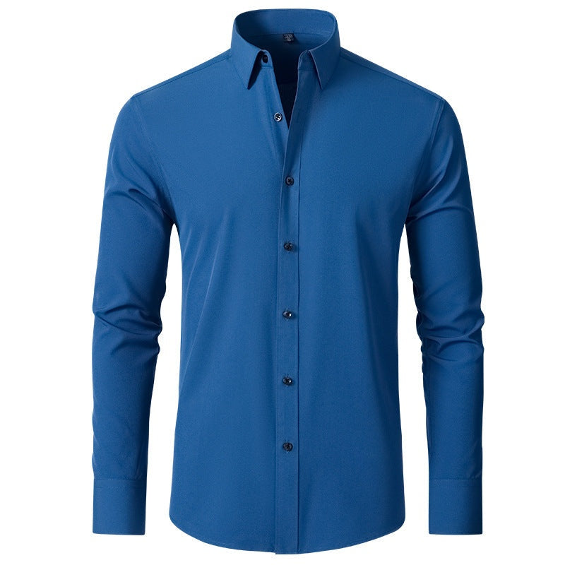 Rodrigo | Camisa Slim Fit de Manga Larga Hombre Stretch Cuello Clásico